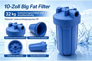 Spritzgussanpassung für Lebensmittel‑PP‑Wasserfiltergehäuse